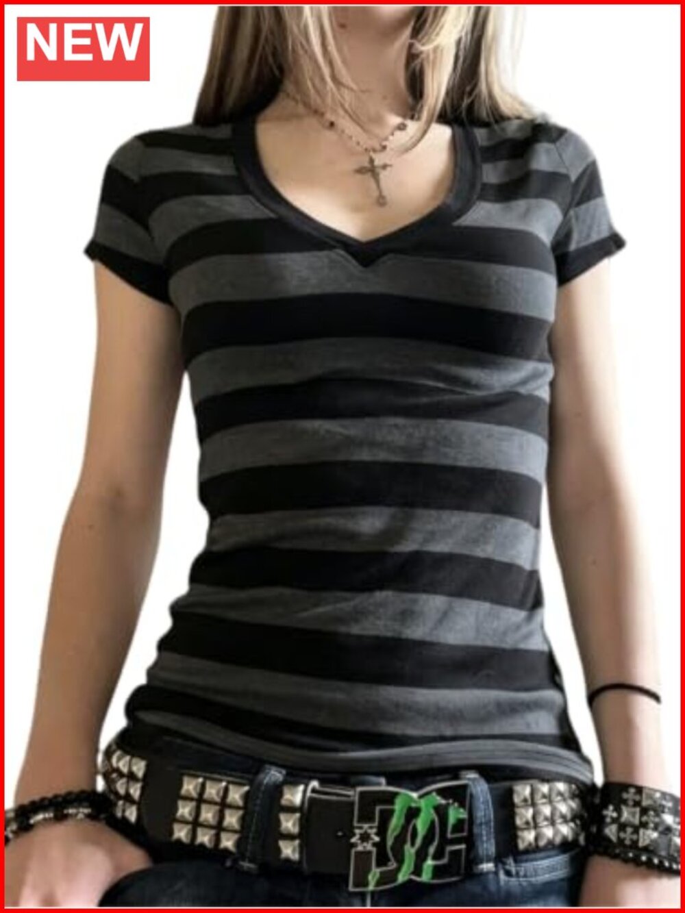 Y2K Emo Grunge Graphic Baby Tee Short Sleeve Polyester Elastane Alt Goth Top